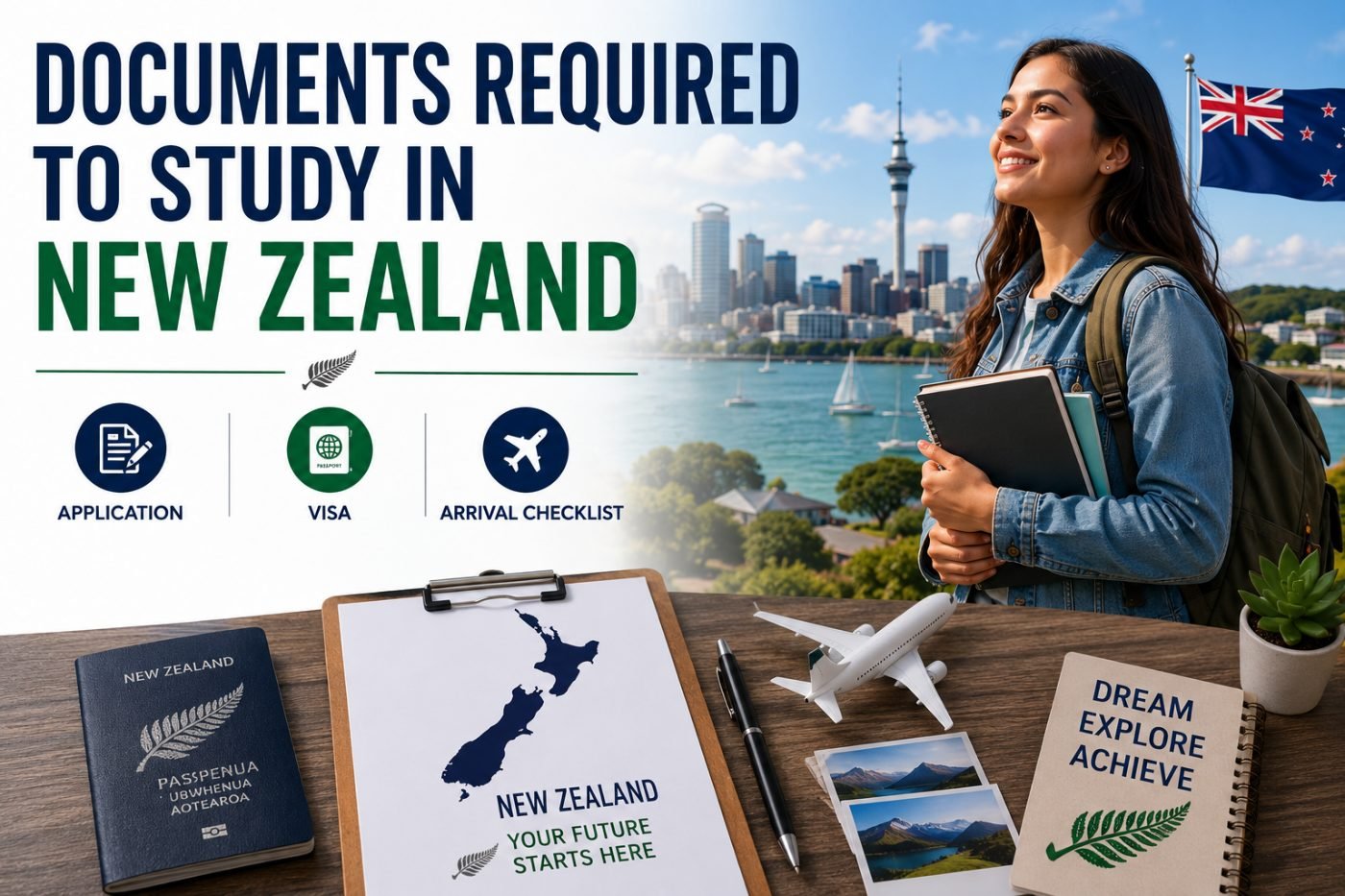 Documents Required to Study in New Zealand: Application, Visa and Arrival Checklist
